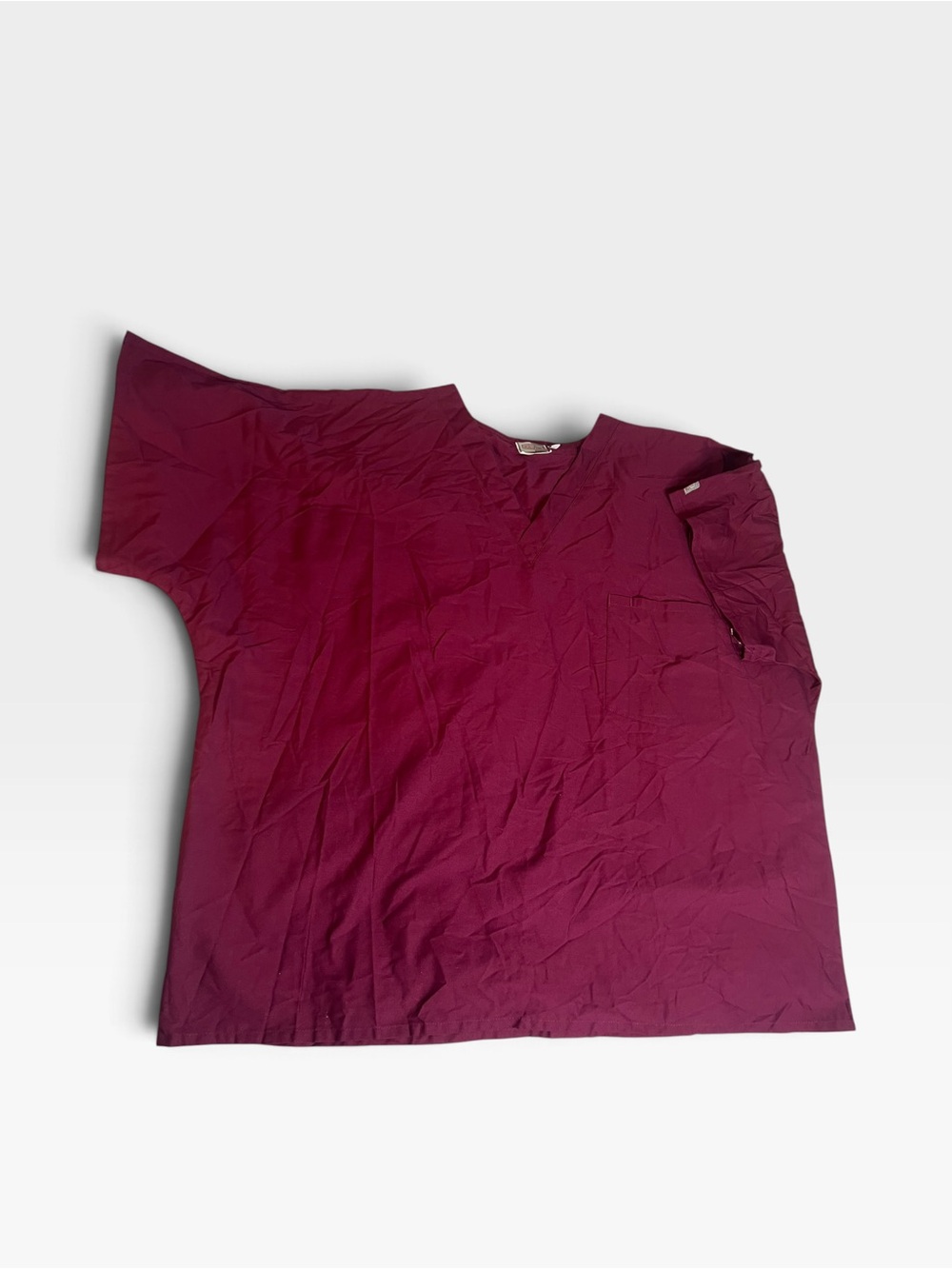 ScrubZone by Landau 4XL Wine V-Neck Scrub Top Women’s Plus Size